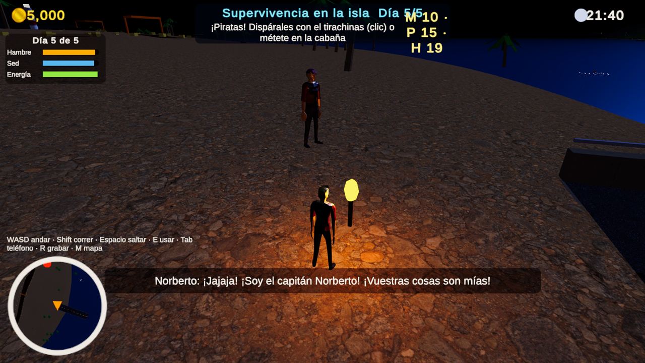 Supervivencia en la isla: piratas